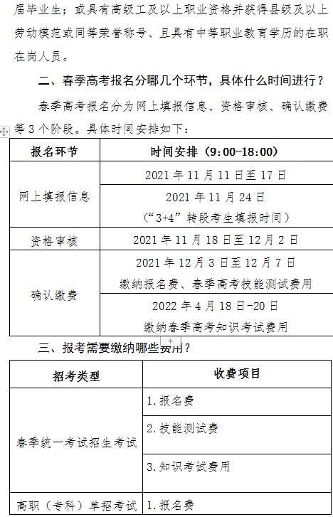 山东省春季高考报名办法解读