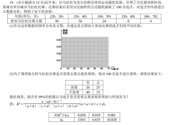 高考文科数学考前押题