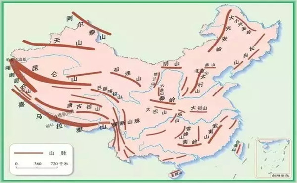 必收！高考地理一定会考到的中国山脉知识点