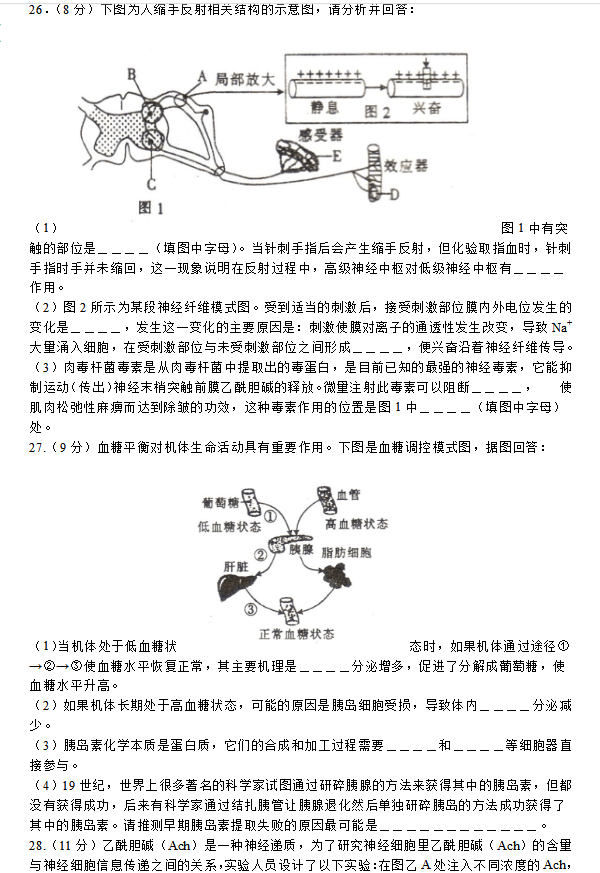 全国100所名校最新高考模拟示范卷