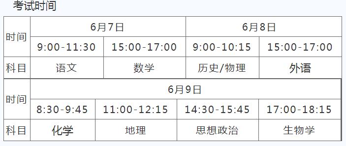 2022湖北高考哪天开始 考试科目具体时间安排