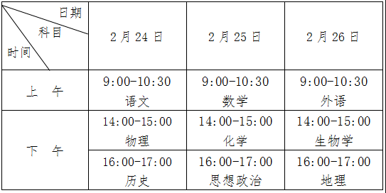 安徽2023高考学考时间 哪天考试