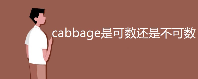 cabbage是可数还是不可数