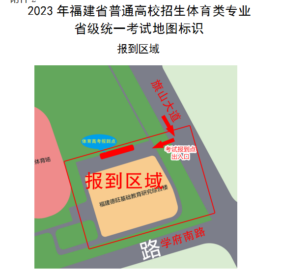 2023福建体育类专业省级统考考生须知