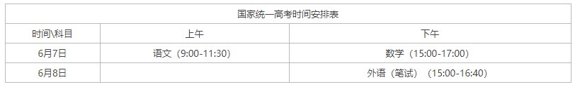 2023山东高考时间是几月几号 具体时间安排