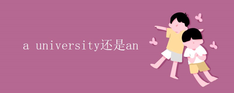 a university还是an