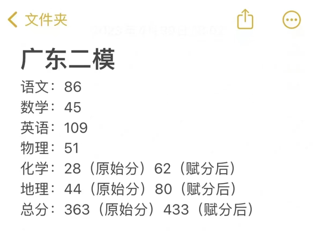 2023广东二模官方分数线公布 分数线高吗