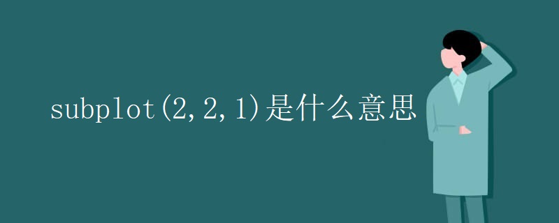 subplot(2,2,1)是什么意思