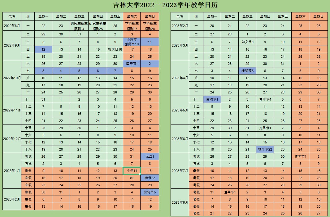 2023吉林大学暑假放假时间什么时候 几月几号开学