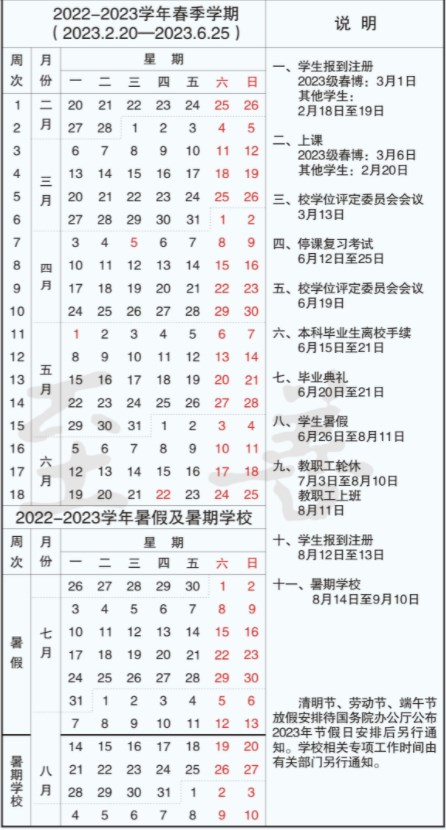 2023东南大学暑假放假时间什么时候 几月几号开学